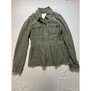 Altar'd State Women's Military Jacket Small Olive Green Chic Utility Trendy